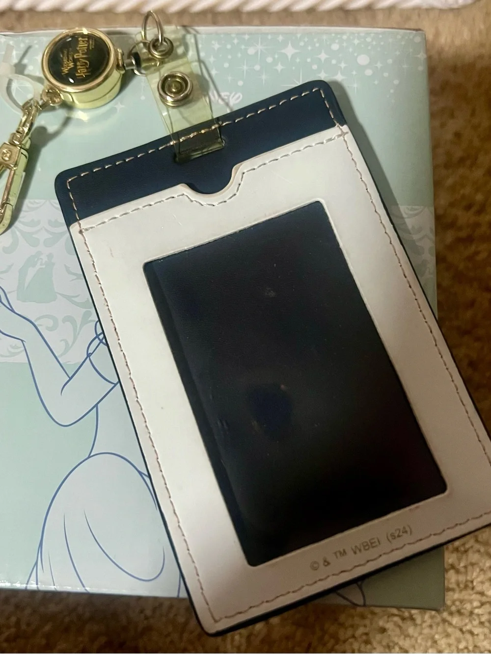 Warner Bros. Navy & White Owl Letter Bag Tag